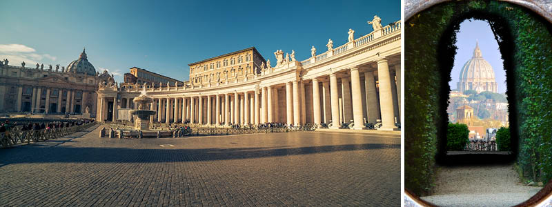 Peterskirken med Peterspladsen, Vatikanet, Rom, Italien